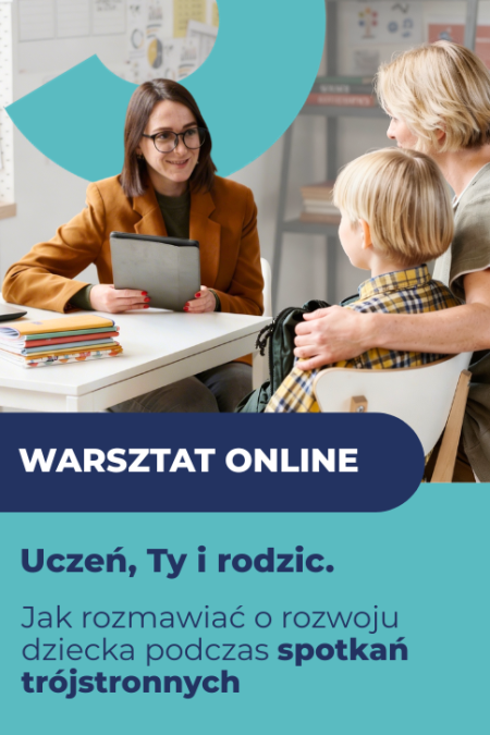 Okładka warsztatu "Uczeń, Ty i rodzic"